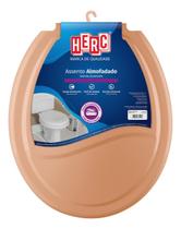 Assento Sanitário Almofadado Encaixe Universal Prime Caramelo Herc