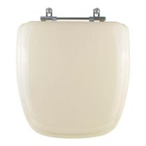 Assento Sanitário Almofadado Fit Bege Claro para vaso Celite