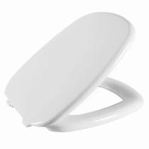 Assento Sanitário Almofadado Fit Branco Tampa Vaso Celite