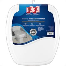 Assento Sanitario Almofadado Herc Retangular Branco2395