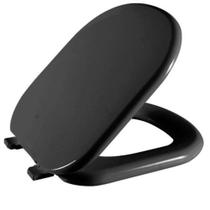 Assento Sanitário Almofadado Icasa Sabatini Preto Astra