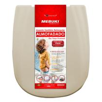 assento sanitário almofadado mebuk retangular areia