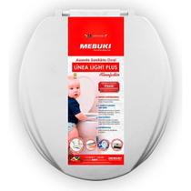 Assento Sanitário Almofadado Oval Linea Light Plus Branco Mebuki