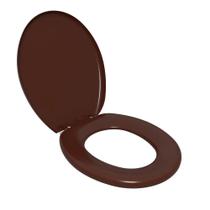 Assento Sanitário Almofadado Oval Marrom 1 TPK/AS*MR1 Astra Assento Sanitário Almofadado Oval Marrom 1 TPK/AS*MR1 Astra