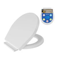 Assento Sanitário Almofadado Oval Soft Close Branco Astra Assento Sanitário Almofadado Oval Soft Close Branco Astra