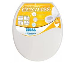 Assento Sanitário Almofadado Plastilit Oval Branco