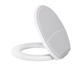 Assento sanitario almofadado plus slim metasul branco