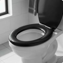 Assento Sanitário Almofadado Preto PR1 Astra