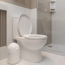 Assento Sanitário Almofadado Reforçado Oval Astra Branco Assento Sanitário Almofadado Reforçado Oval Astra Branco