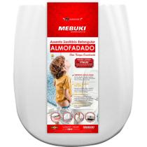 Assento Sanitário Almofadado Retangular Areia Mebuki