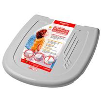 Assento Sanitário Almofadado Retangular Cinza Assento Sanitário Almofadado Retangular Cinza