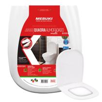 Assento Sanitário Almofadado Retangular Vogue Plus Para Vaso Deca 1.6gpf 6.0lpf