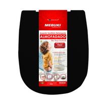 Assento Sanitário Almofadado Retangular Vogue Plus Para Vaso Deca 1.6gpf 6.0lpf