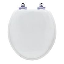 Assento Sanitário Almofadado Soft Close Flamingo Branco para Vaso Incepa 6lpf