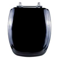Assento Sanitario Almofadado Stylus Preto Para Louça Celite Assento Sanitario Almofadado Stylus Preto Para Louça Celite