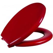 Assento Sanitário Almofadado Tampa De Vaso Oval Astra Vermelho Assento Sanitário Almofadado Tampa De Vaso Oval Astra Vermelho