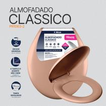 Assento Sanitário Almofadado Tampa Vaso Oval Universal Privada Confortável