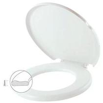 Assento Sanitário Almofado Clássico Plástico Branco Atlas