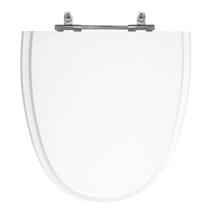 Assento Sanitário Aloha Branco Tampa para Vaso Celite em Madeira Laqueada - SB