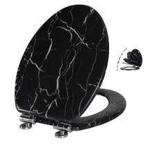 Assento sanitário Angel Shield Durable Molded Wood Quiet Close Assento sanitário Angel Shield Durable Molded Wood Quiet Close