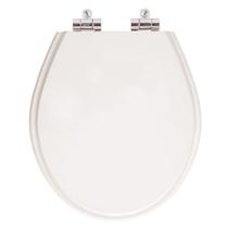 Assento Sanitário Anti Bactéria com Amortecedor Ravena Branco Para Vaso Deca Assento Sanitário Anti Bactéria com Amortecedor Ravena Branco Para Vaso Deca