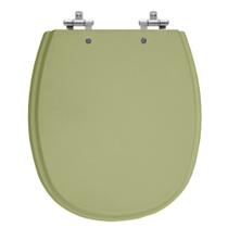 Assento Sanitário Aspen Verde Malva Tampa para Vaso Deca de Madeira Laqueada