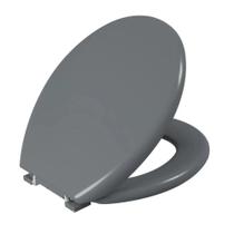 Assento Sanitário Astra Oval Almofadado Cinza 1 TPK/AS*CZ1 Cinza escuro