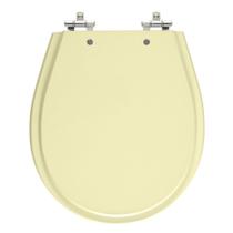 Assento Sanitário Avalon Bone (Bege Claro) Tampa para Vaso Ideal Standard de Madeira Laqueada