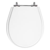 Assento Sanitário Avalon Branco Neve Tampa para Vaso Ideal de Madeira Laqueada - SB