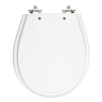 Assento Sanitário Avalon Branco Tampa para Vaso Ideal Standard de Madeira Laqueada