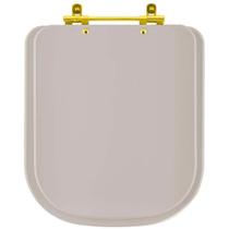 Assento Sanitário Axis Barbante para vaso Deca com Ferragem Dourada Assento Sanitário Axis Barbante para vaso Deca com Ferragem Dourada