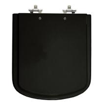 Assento Sanitário Bali Preto Tampa para Vaso Incepa de Madeira Laqueada