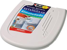 Assento Sanitário Bege e Areia Almofadada Retangular - Betterplas Assento Sanitário Bege e Areia Almofadada Retangular - Betterplas