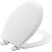 Assento sanitário Bemis 500EC 390 redondo de algodão branco, fácil de limpar