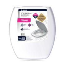 Assento Sanitário Branco Almofadado Quadrado PR1064-2 - Primafer