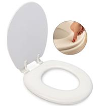 Assento Sanitário Branco Almofadado Universal Conforto Rio Master Tampa para Vasos Ovais