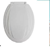 Assento sanitario branco confortavel soft slim tampa oval de vaso universal