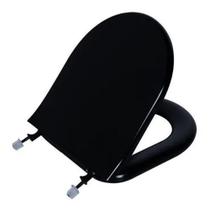 Assento Sanitário Calypso Preto Tampa para Vaso Incepa Almofadado Assento Sanitário Calypso Preto Tampa para Vaso Incepa Almofadado