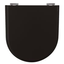 Assento Sanitário Calypso Preto Tampa para Vaso Incepa de Madeira Laqueada - SB Assento Sanitário Calypso Preto Tampa para Vaso Incepa de Madeira Laqueada - SB