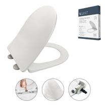 Assento Sanitário Carrara Pp Slim Moderno