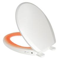 Assento sanitário Clirass aquecido com luz noturna redonda e fechamento lento Assento sanitário Clirass aquecido com luz noturna redonda e fechamento lento