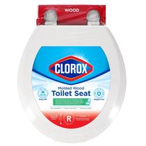 Assento sanitário Clorox Round Wood 42x42x3 cm Easy-Off Hinges