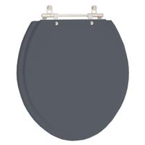 Assento Sanitário Colonial Cinza Plus (cinza escuro) para Vaso Hervy Assento Sanitário Colonial Cinza Plus (cinza escuro) para Vaso Hervy