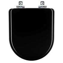 Assento Sanitário com Amortecedor Link Ébano (Preto) para vaso Deca Assento Sanitário com Amortecedor Link Ébano (Preto) para vaso Deca