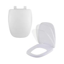 Assento Sanitario com Amortecedor Monte Carlo Branco para vaso Deca Assento Sanitario com Amortecedor Monte Carlo Branco para vaso Deca