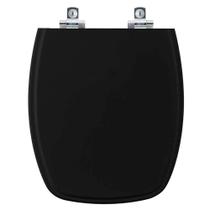 Assento Sanitário com Amortecedor Viseu Preto para vaso Luzarte Assento Sanitário com Amortecedor Viseu Preto para vaso Luzarte