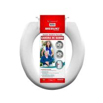 Assento Sanitário com Tampa Rígida Confortável Oval para Cadeira de Banho Fechado Mebuki Assento Sanitário com Tampa Rígida Confortável Oval para Cadeira de Banho Fechado Mebuki