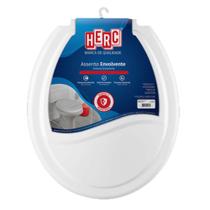 Assento Sanitário Convencional Oval Branco Universal Tampa Vaso - Herc