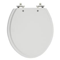 Assento Sanitário Convencional Oval Cinza Claro Universal Tampa Vaso Deca-Incepa-Celite- Roca