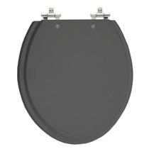 Assento Sanitário Convencional Oval Cinza Escuro (Amber) Universal Tampa Vaso Deca-Incepa-Celite
